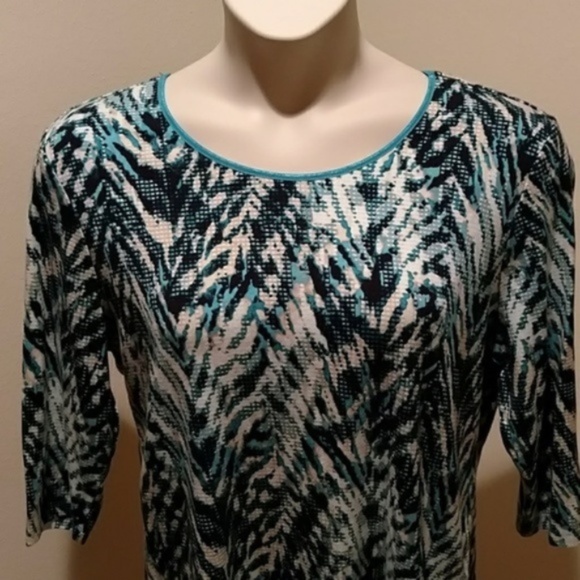 JM Collection Tops - JM Collection 3/4 Sleeve top PXL